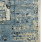 2’ x 8’ Blue Ivory Distressed Oriental Runner Rug